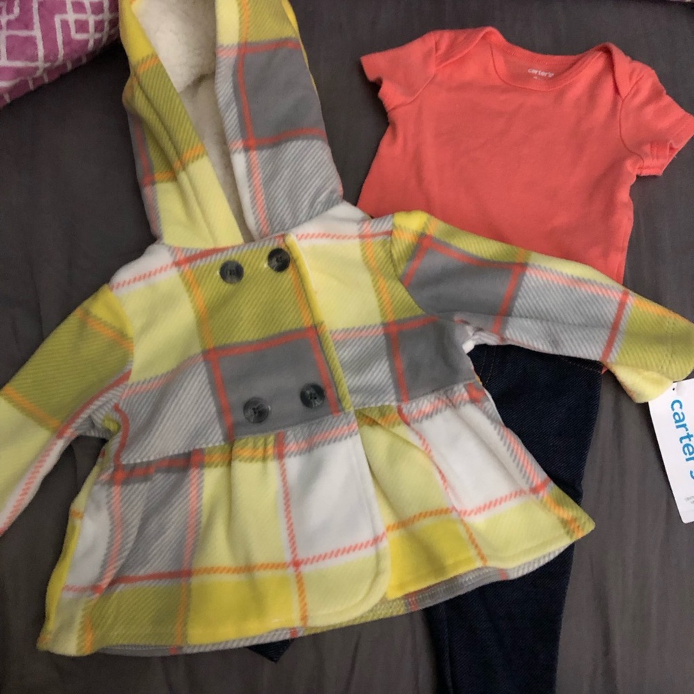 Fleece hoodie with pants and onesie
